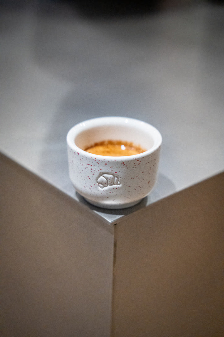 Brü Cup ceramic coffee cup — handcrafted for espresso, flat white, and cappuccino