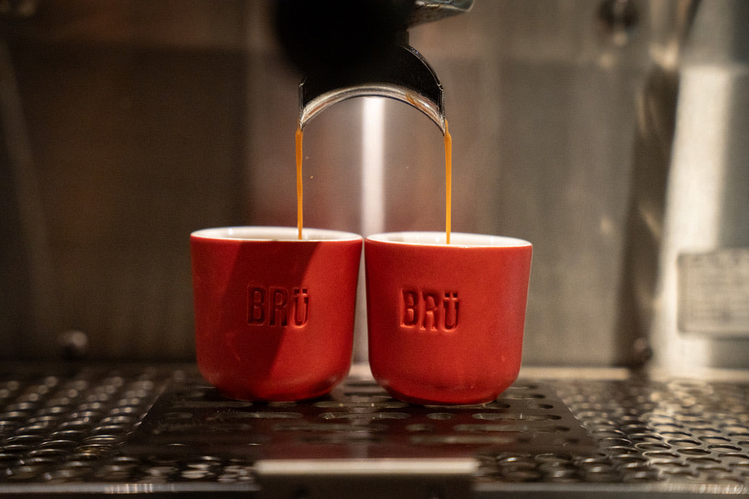 Brü Cup ceramic coffee cup — handcrafted for espresso, flat white, and cappuccino