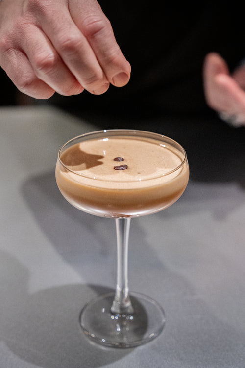 Espresso Martini cocktail at Brü Specialty Coffee